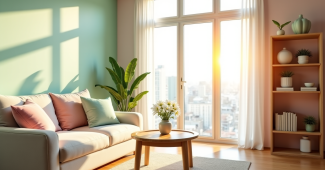 Créer un espace de vie apaisant avec des couleurs douces